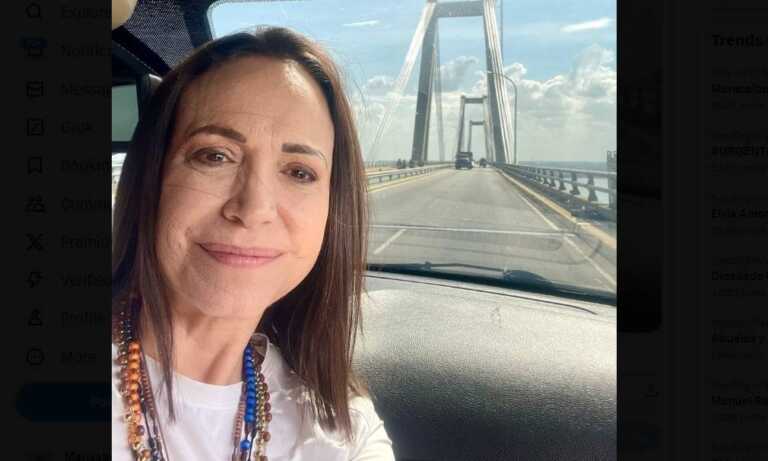 Machado supera trabas y llega a Maracaibo tras cruzar el Puente sobre el Lago