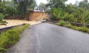 Lluvias provocan el colapso del puente que une Apure y Táchira