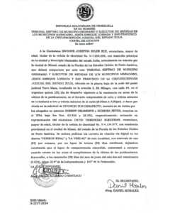 Cartel de citación S-2217-2024