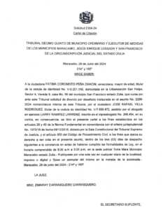 Cartel de citación Solicitud 2304-24.