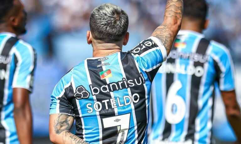 Soteldo anota un gol en la victoria del Gremio