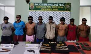 Capturan a ocho venezolanos con explosivos y armas de fuego en Perú