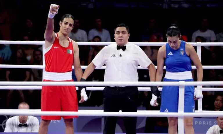 Boxeadora italiana abandona a los 46 segundos contra peleadora argelina transgénero