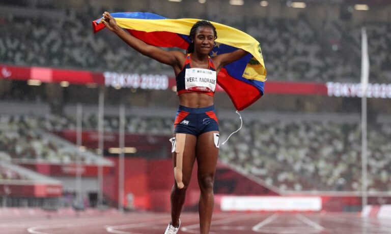 Lisbeli Vera conquista la medalla de plata en los 400 metros T47 de los Paralímpicos