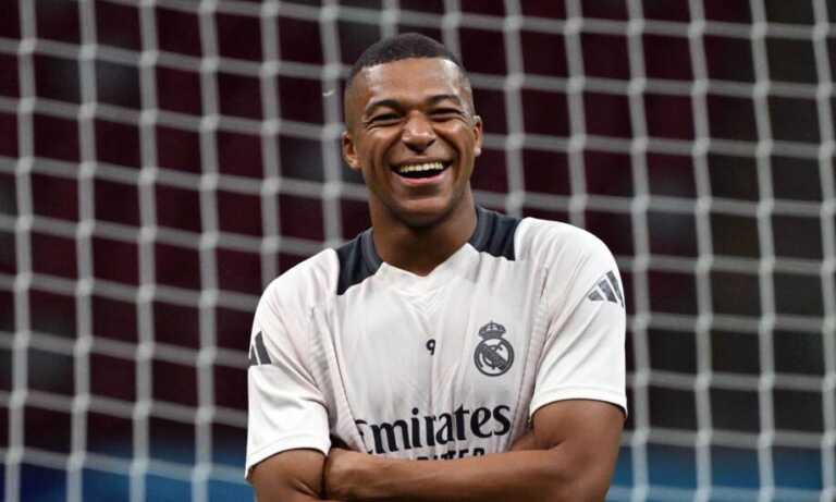 Mbappé es titular en su debut con el Real Madrid en la Supercopa de Europa