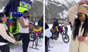 Venezolano aclara que video de “fiesta” en la nieve de Chile era grabación de un videoclip
