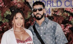 Anuel y su novia venezolana Laury Saavedra anuncian que tendrán una hija