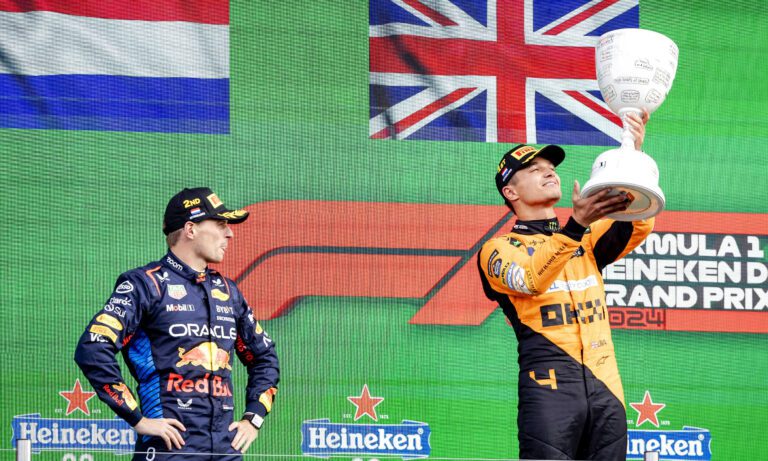 Norris triunfa en Países Bajos y alarga la racha sin victorias de Verstappen