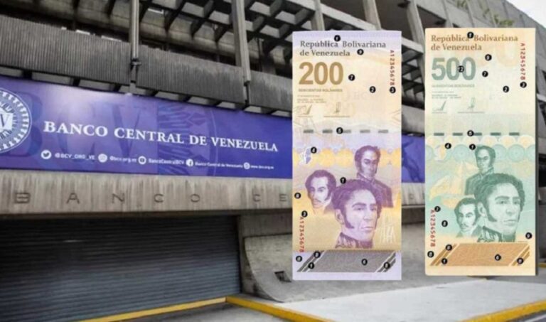 BCV pondrá en circulación billetes de 200 y 500 bolívares