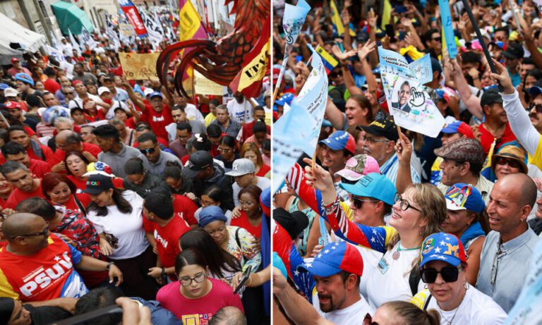 Chavismo y oposición vuelven a las calles dos meses después de las elecciones