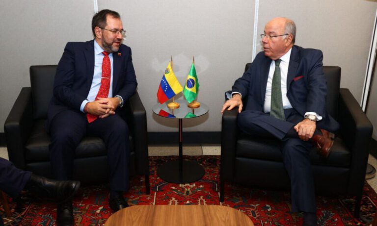 Ministro Gil conversa con canciller de Brasil sobre las relaciones diplomáticas