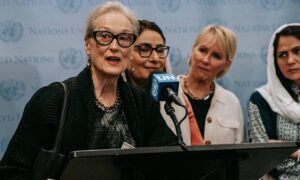 Meryl Streep dice en la ONU que hasta una ardilla tiene más libertad que una mujer afgana