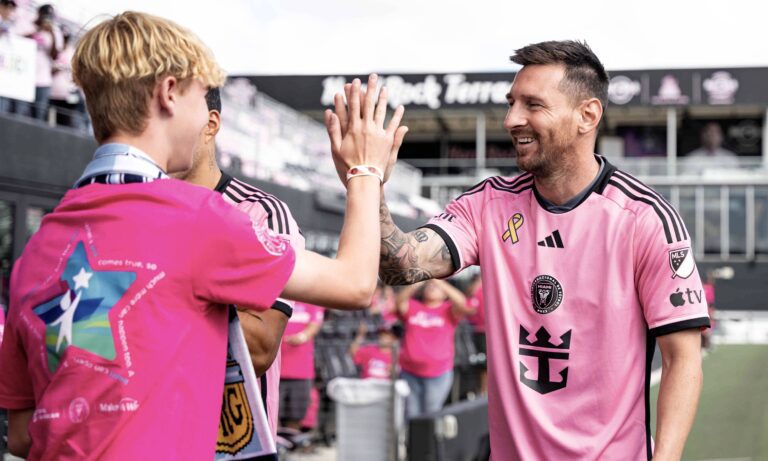 Messi y jugadores del Inter Miami comparten con 23 niños con enfermedades graves