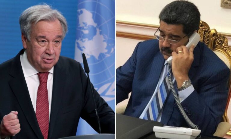 Guterres le expresa a Maduro su preocupación por la “violencia postelectoral”