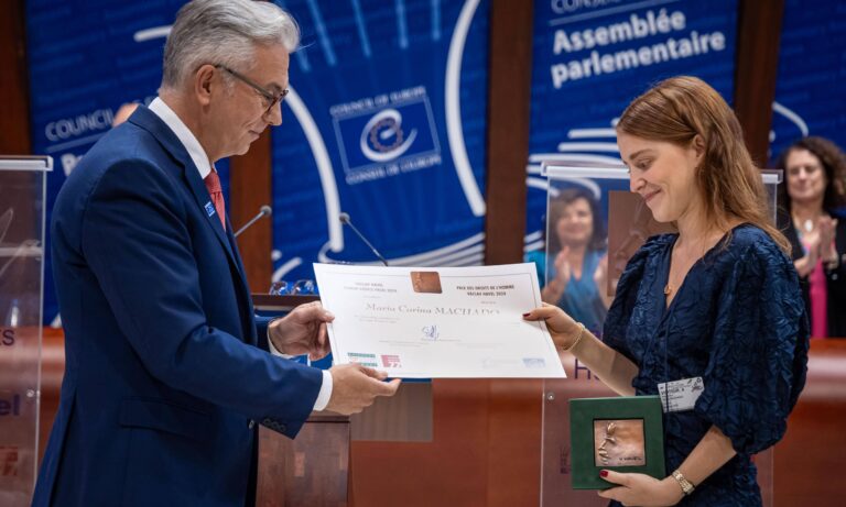 María Corina Machado gana el premio Václav Havel de Derechos Humanos del Consejo de Europa