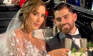 Mariangel Villasmil contrajo nupcias este sábado en la Basílica de La Chinita