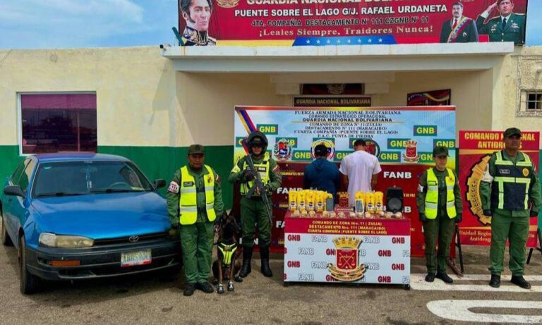 Los arrestan por trasladar marihuana en paquetes de harina PAN y en un cajón de música