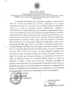 Cartel de Citación Expediente Nro 15.466
