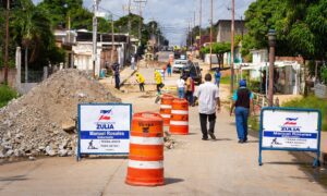 Gobernador Rosales inicia trabajos de recuperación de la vialidad en Integración Comunal