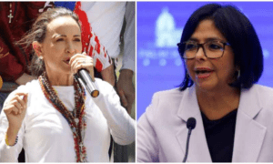 Delcy Rodríguez llama “mosquita muerta” a Machado por pedir “sanciones”