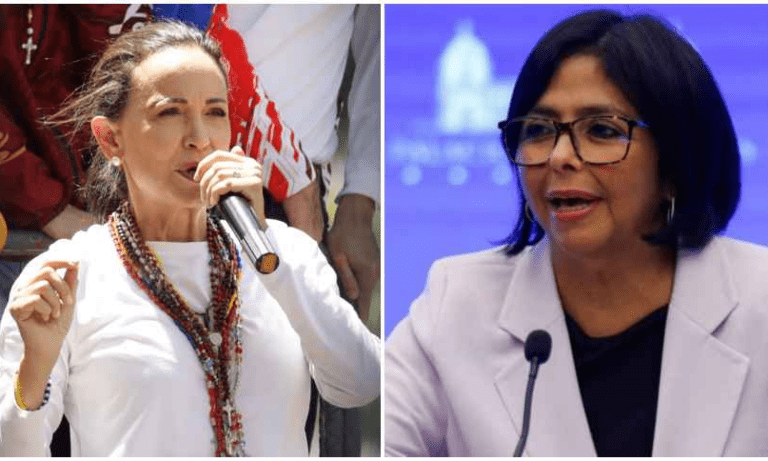 Delcy Rodríguez llama “mosquita muerta” a Machado por pedir “sanciones”