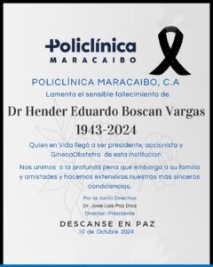 Obituario Dr. Hender Eduardo Boscán Vargas