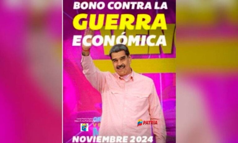 Pagan bono de Guerra Económica de noviembre a jubilados