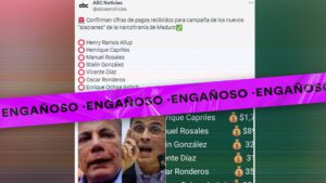 Es falsa la lista de 7 opositores que recibieron pagos millonarios para apoyar a Maduro