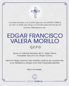 Obituario Edgar Francisco Valera Morillo.