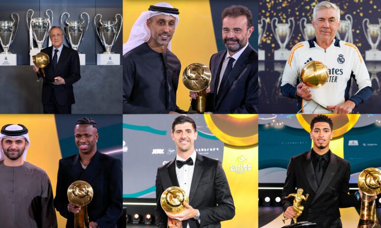 Real Madrid domina los Globe Soccer Awards con seis premiaciones