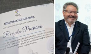 Régulo Pachano es nombrado miembro honorario de la Focva en Buenos Aires