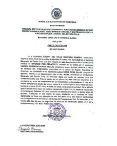 Cartel de Citación Divorcio por Desafecto