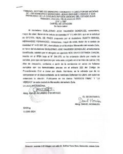 Cartel de Citación Solicitud Nro 2258-2024