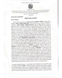 Primer Cartel de Remate Asunto VP31-J-2015002139