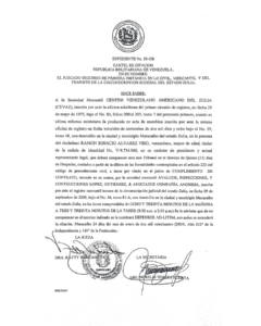 Cartel de Citación Expediente Nro 59.438