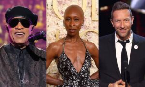 Cynthia Erivo, Chris Martin y Stevie Wonder cantarán en los Grammy
