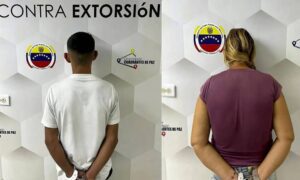 Aprehenden a pareja por presunta extorsión a comerciantes de El Marite