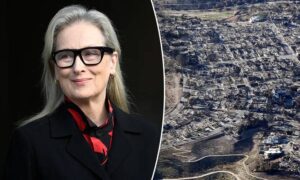 Revelan que Meryl Streep estuvo a punto de morir por los incendios en Los Ángeles