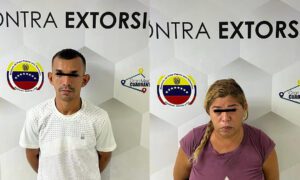 Detienen a pareja dedicada a la extorsión de comerciantes de El Marite