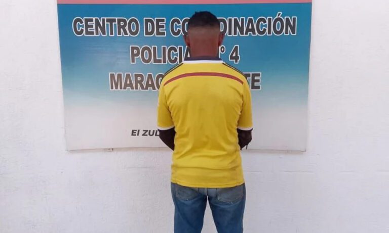 Lo arrestan por golpear a su esposa en el barrio Rafael Urdaneta