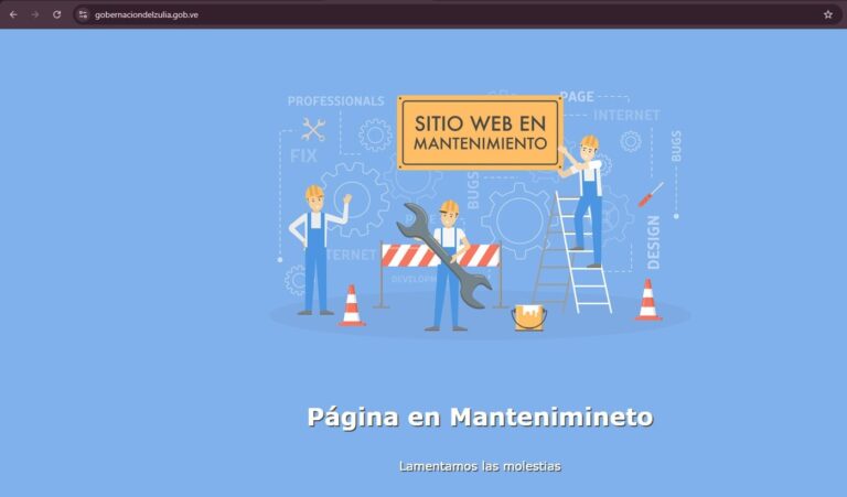 Gobernación del Zulia informa que su página web sufrió un “ataque cibernético”