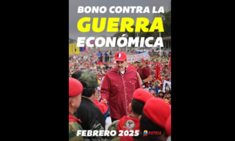 Pagan el bono de Guerra Económica a empleados públicos por Patria