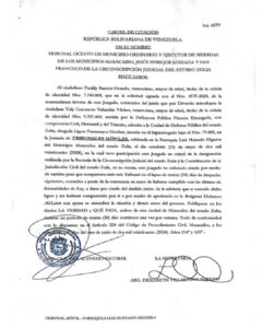 Cartel de Notificación Solicitud Nro 4579