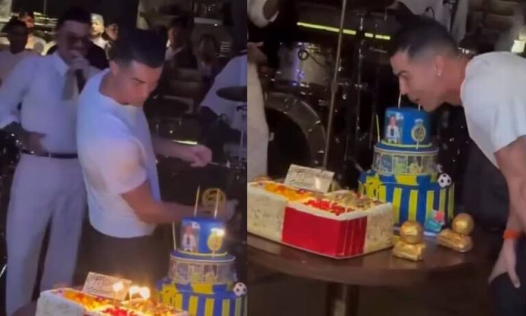 Rauw Alejandro le canta el “Happy Birthday” a Cristiano Ronaldo