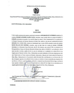 Edicto Asunto Provisional VP31-V-2024-007644