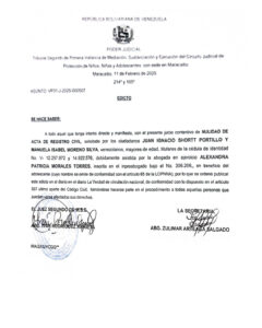 Edicto Asunto VP31-J-2025-000507