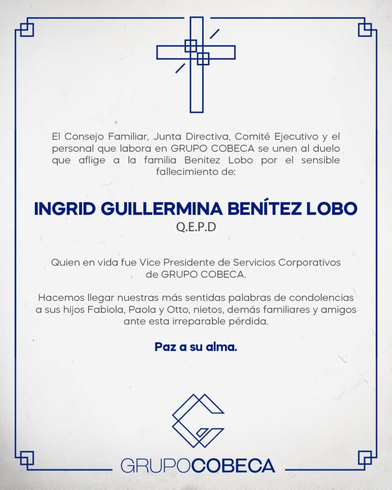 Obituario Ingrid Guillermina Benítez Lobo