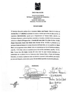 Única Publicación Solicitud de Ejidos Expediente SM-05-006-2024