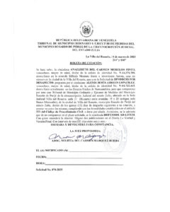 Boleta de Citación Solicitud No 870-2025