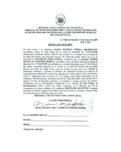 Boleta de Citación Solicitud Nro 380-2017